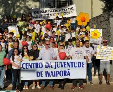 Fim da Passeata na Prefeitura, onde o prefeito recebeu a todos