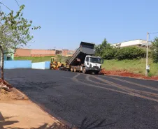 asfalto de acesso à UBS da Vila Monte Castelo
