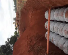 Construção de galerias de águas pluviais