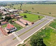 Ruas recentemente pavimentadas