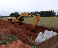 Construção de galerias de águas pluviais