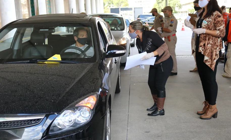 Entrega das cestas básicas