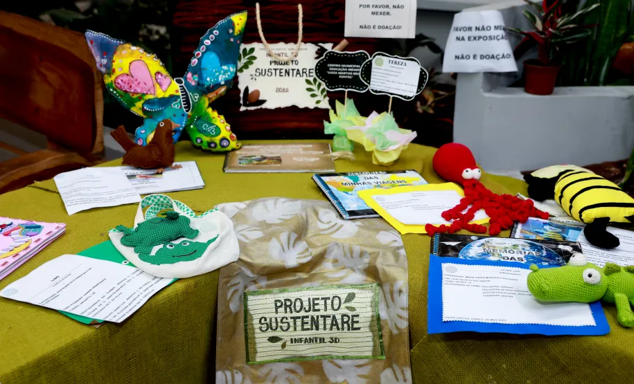 Exposição dos trabalhos.
