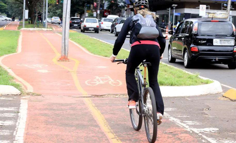 Travessia segura para ciclistas.