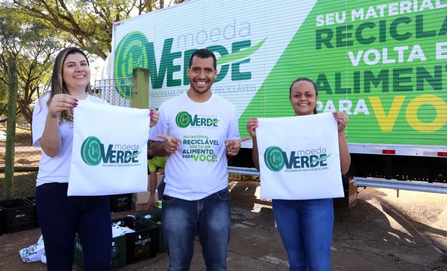 Ecobags entregues com o hortifruti.