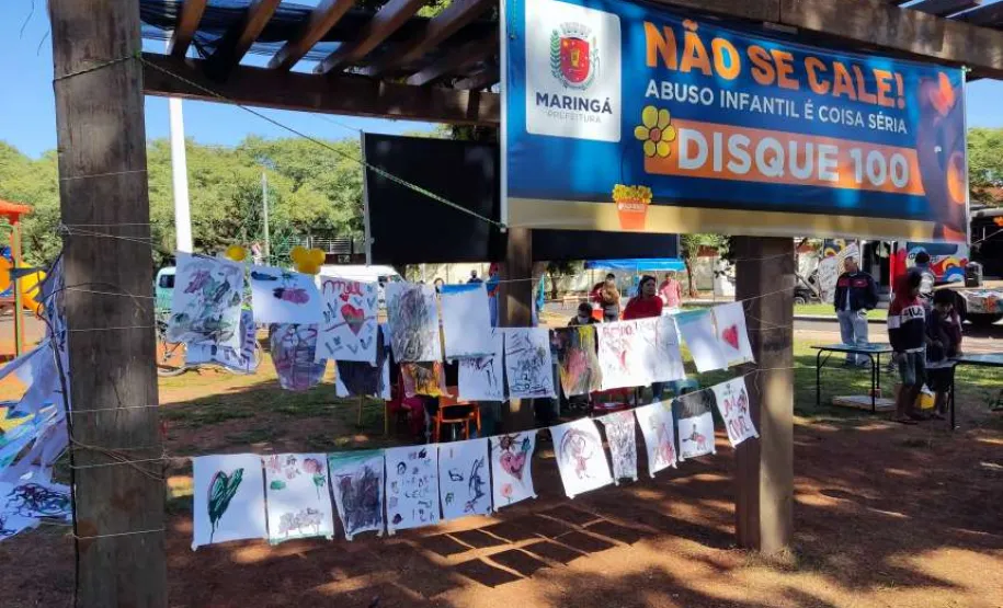 I Mobilização de Enfrentamento às Violências Sexuais Contra Crianças e Adolescentes ocorrida no dia 22/05/22 na Praça Vereador Malaquias de Abreu.