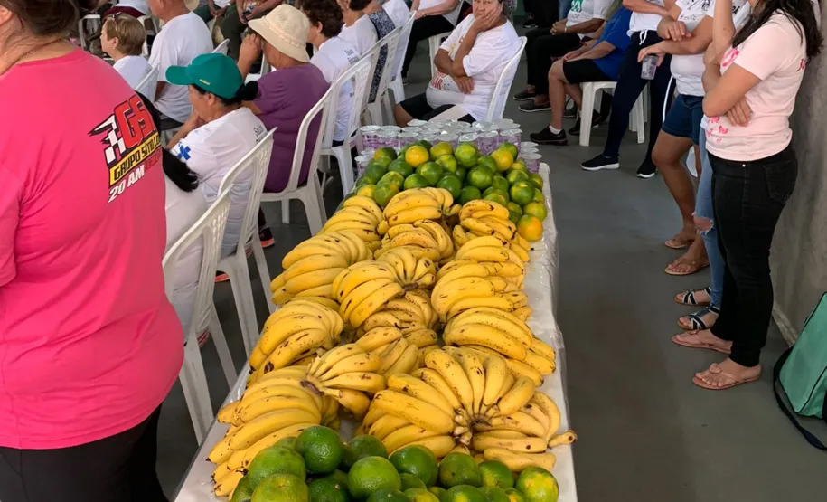 Frutas para caminhado dos idosos