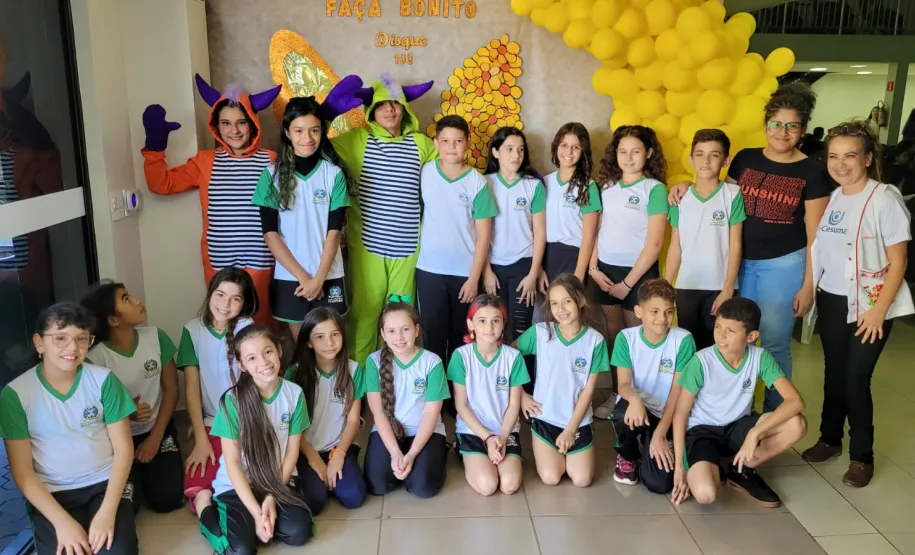 Alunos da rede municipal de ensino