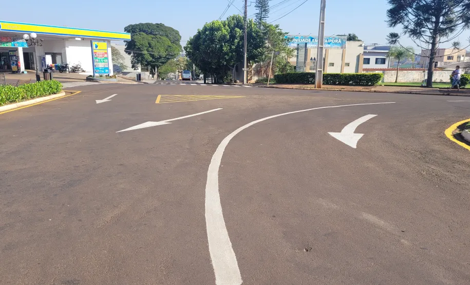 Pintura de faixa de pedrestre