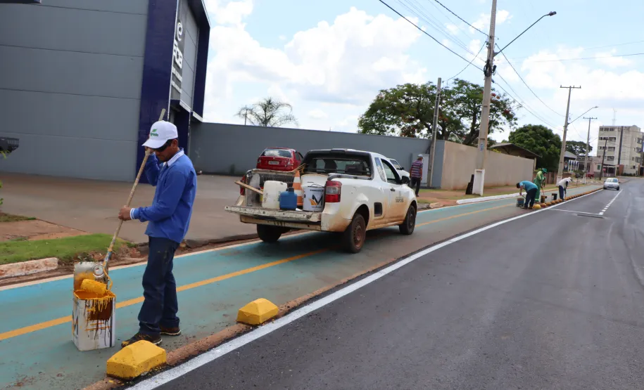 pintura das obras