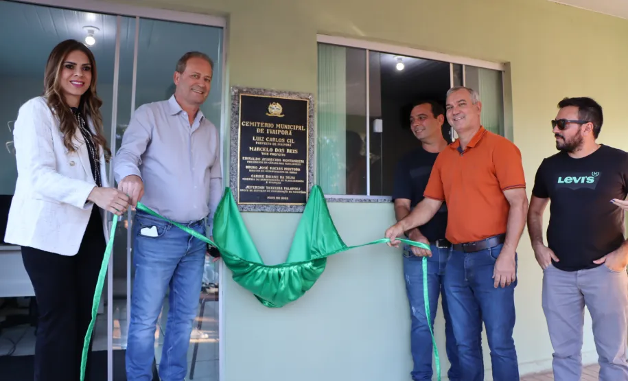 momento da inauguração