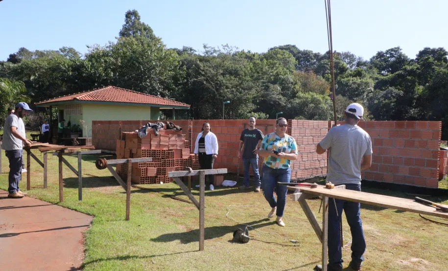 Obra em andamento