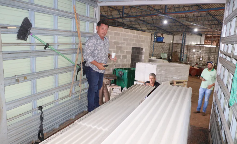 Distribuição de telhas