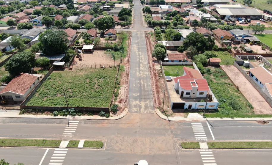 Ruas recentemente pavimentadas