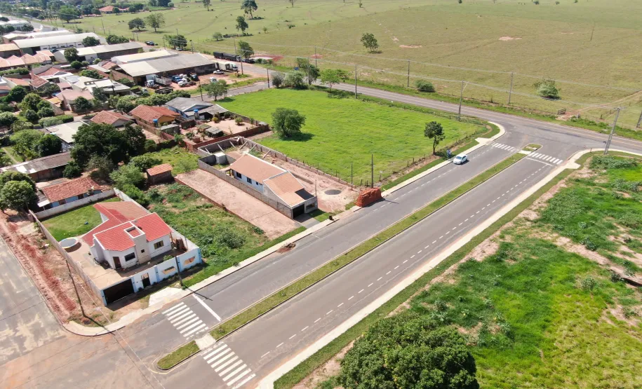 Ruas recentemente pavimentadas