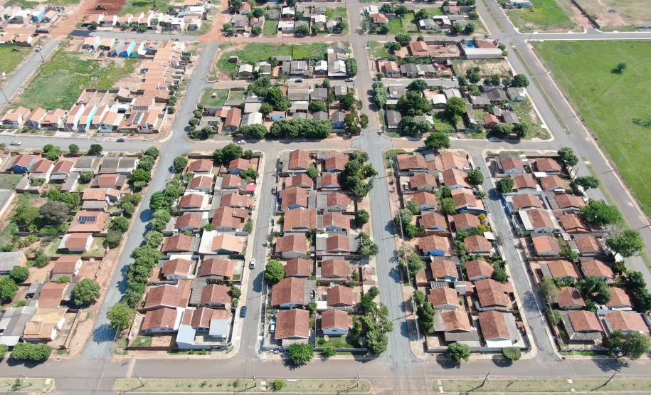 Ruas recentemente pavimentadas