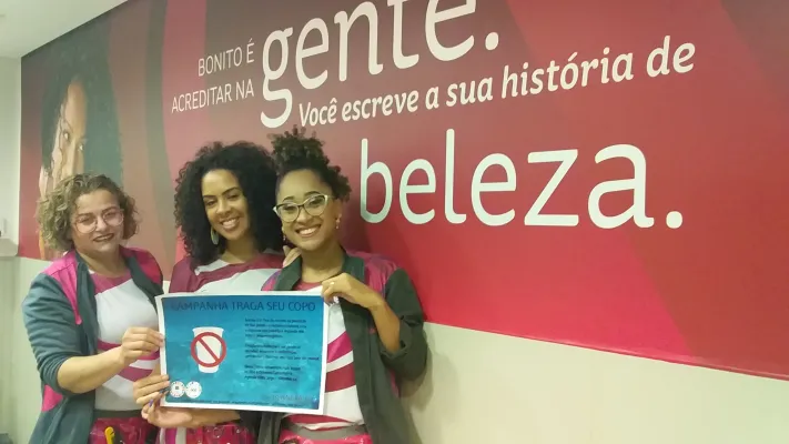 CAMPANHA TRAGA SEU COPO Salao de beleza Natural Sao Paulo