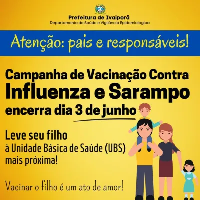 Cobertura Vacinal de Crianças menores de 2 anos do município de Ivaiporã