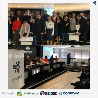 Cerimônia de instituição da Lei Política Municipal de Promoção dos Objetivos de Desenvolvimento Sustentável (ODS) de Campo Mourão 